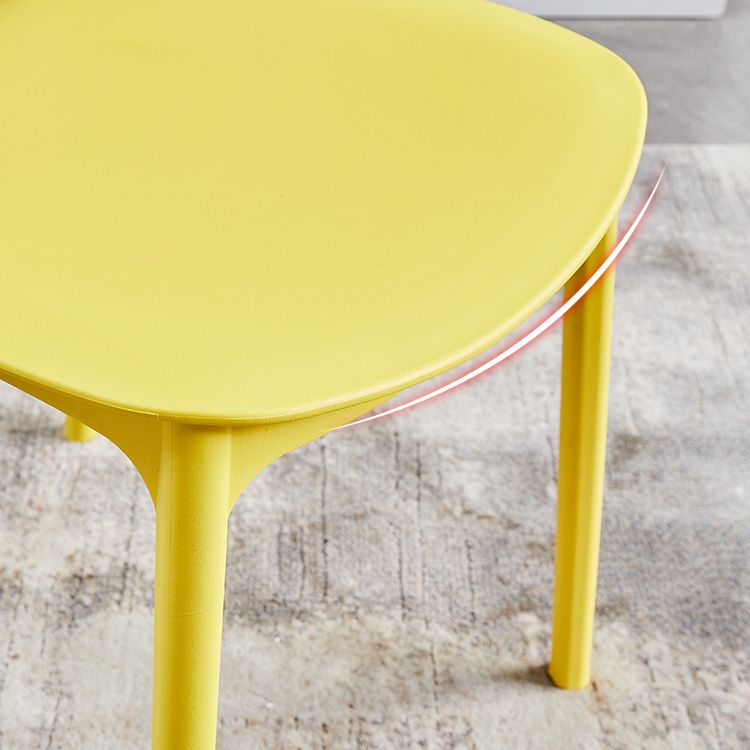 Modern Style Open Back Chair Kitchen Armless Chair with Plastic Legs Clearhalo 'Dining Chairs' 'Dining Tables & Seating' 'dining_chair' 'furn' 'furn_dining_chair' 'Furniture' 'furniture_dining_chair' 'Kitchen & Dining Furniture' 1200x1200_8d0a6cf7-1f7b-44ad-850f-37347b43f550