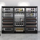 Industrial Floor Wine Holder Rack Metal Wine Racks with Shelf