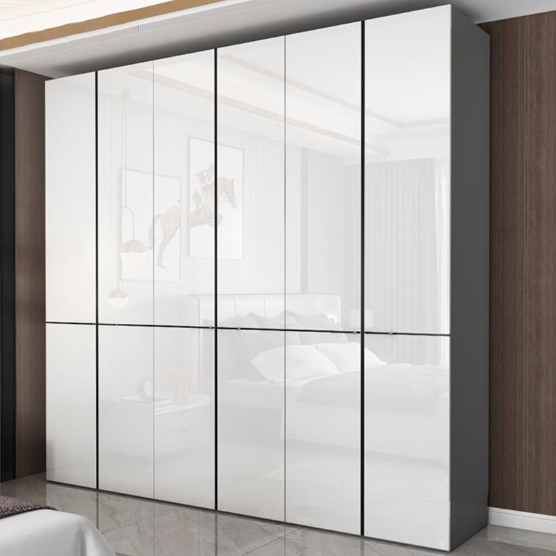 Armoire armoire de garde-robe moderne avec rail de vêtements