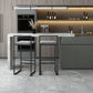 Modern Backrest Armless Counter Stool Iron Cafe Bar Stool with Velvet Cushion and Pedal Clearhalo 'Bar Furniture' 'Bar Stools' 'bar_stools' 'furn' 'furn_bar_stools' 'Furniture' 'furniture_bar_stools' 'Kitchen & Dining Furniture' 1200x1200_8d0b7e92-4a80-4663-a804-bed0da1ef55e