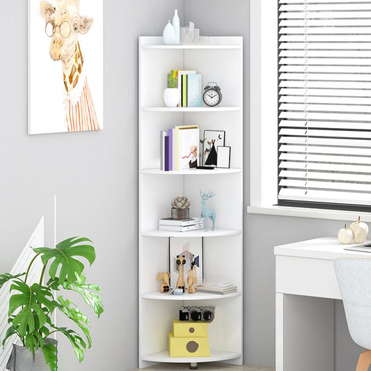 閉じた木製本棚モダンミニマリストホームリビングルームコーナーブックケース