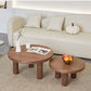 Scandinavian 3 Legs Coffee Table Round Wooden Coffee Table Set for Home Clearhalo 'Coffee & Accent Tables' 'Coffee Tables' 'coffee_tables' 'furn' 'furn_coffee_tables' 'Furniture' 'Living Room Furniture' 1200x1200_8d0cea85-6905-4744-947f-62abd842a1a2