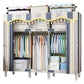 Contemporary Wardrobe Armoire Steel Wardrobe Closet with Legs
