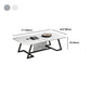 Rectangle Stone Top Coffee Table with Black Metal Trestle Base Clearhalo 'Coffee & Accent Tables' 'Coffee Tables' 'coffee_tables' 'furn' 'furn_coffee_tables' 'Furniture' 'Living Room Furniture' 1200x1200_8d0e3f79-02c0-43d4-ae10-041e591f8e1a
