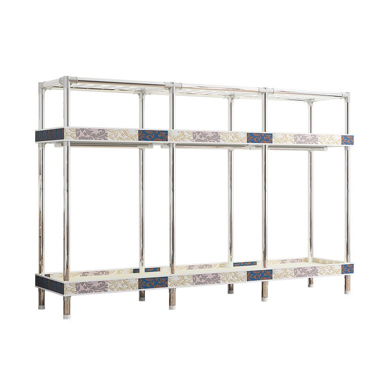 Armaco di guardaroba contemporaneo con scaffali armadio del guardaroba in acciaio