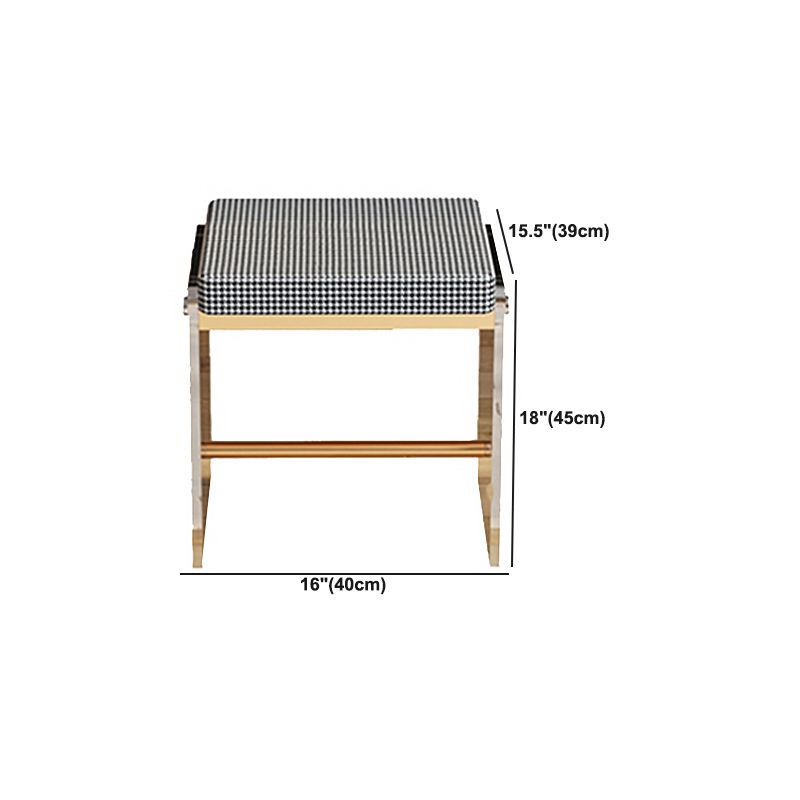 2 Drawers Clear Acrylic Makeup Table Contemporary 17.72" D Vanity Set with Stool & Mirror Clearhalo 'Bedroom Furniture' 'furn' 'furn_makeup_vanities' 'Furniture' 'Makeup Vanities' 'makeup_vanities' 1200x1200_8d1166d2-2d6b-4b38-b5f5-be6363e9fe5e