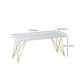 29.53" Tall Glam Office Desk Rectangular Writing Desk with 4 Legs