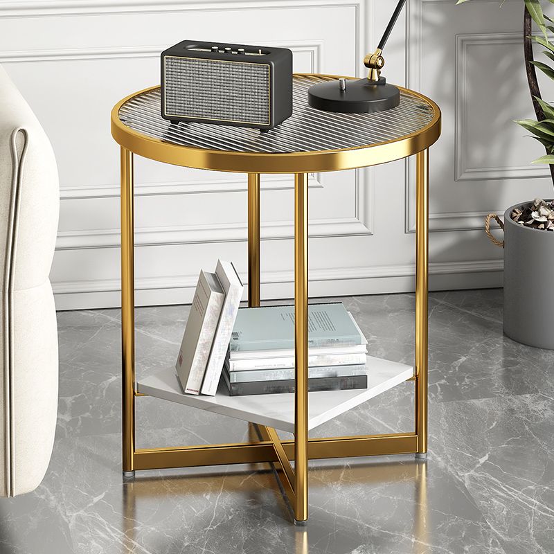 Contemporary Side Table Metal Accent Side Table for Living Room