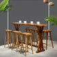 Modern Bar Table Set 1/2/4/7 Pieces Solid Wood Counter Table with Backless Stools Clearhalo 'Bar Furniture' 'furn' 'furn_home_bar_bar_sets' 'Furniture' 'Home Bars & Bar Sets' 'home_bar_bar_sets' 'Kitchen & Dining Furniture' 1200x1200_8d149f8d-bd1e-4df0-86ee-efe0ffd2a3d1