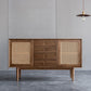Modern Cabinet Solid Wood With Doors 4 - Drawer Rectangle Accent Cabinet Clearhalo 'Cabinets & Chests' 'cabinets_chests' 'furn' 'furn_cabinets_chests' 'Furniture' 'Living Room Furniture' 1200x1200_8d15c6fc-b24c-4f97-b437-bc056a51ff07