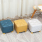 Minimalist Ottoman Solid Color Water Resistant Square Tufted Footstool Ottoman