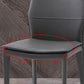 Contemporary Metal Dining Room Chair Armless Leather Dining Chairs for Home Use