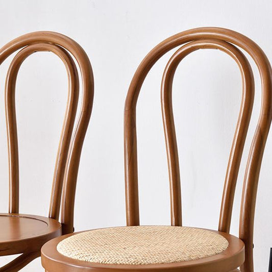 Dining Room Armless Dining Chair Open Back Solid Wood Side Chair