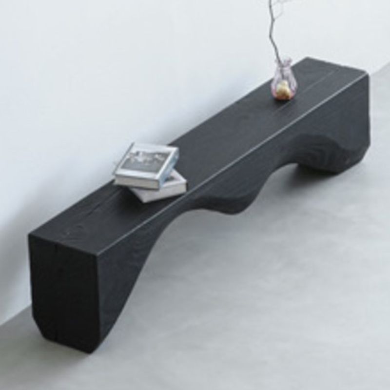 Industrial Solid Wood Furniture 1/5 Pcs Black Dining Room Table Set