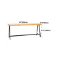 Pine Wood Bar Dining Table Rectangle Industrial Bar Table with Black Trestle Base Clearhalo 'Bar Furniture' 'Bar Tables' 'bar_tables' 'furn' 'furn_bar_tables' 'Furniture' 'furniture_bar_tables' 'Kitchen & Dining Furniture' 1200x1200_8d19c6f2-a715-4206-ab02-bed12da1bc43