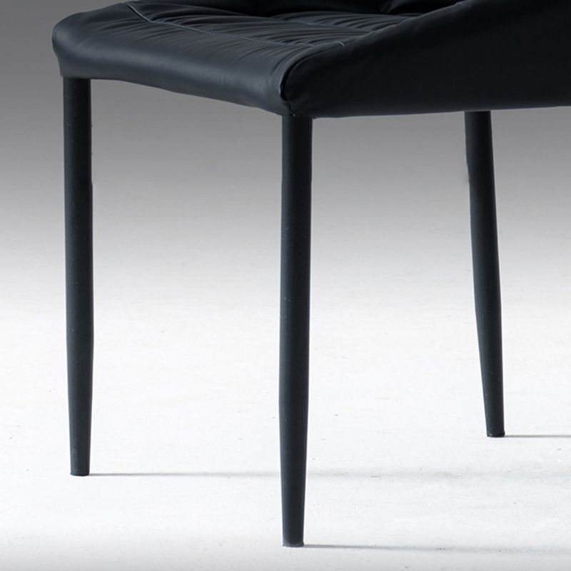 Contemporary Style Solid Back Dining Arm Chairs Leather Dining Chairs (Set of 2) Clearhalo ' kitchen&dining_furn' 'Dining Chairs' 'Dining Tables & Seating' 'dining_chair' 'furn' 'furn_dining_chair' 'Furniture' 'furniture_dining_chair' 'Kitchen & Dining Furniture' 'kitchen' 1200x1200_8d1a7c66-b5cf-4304-ae5a-86c0b2b60ea6