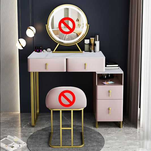 Zeitgenössisches Make-up Eitelkeit Massivholz 4 Schubladen Eitelkeitsverkederstisch