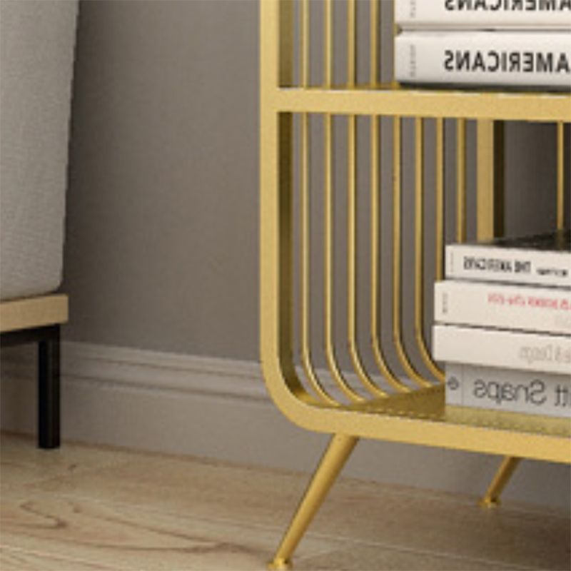 Glam Fermed Shelf Bibling Bookcase Metal Book Shelf pour salle d'étude