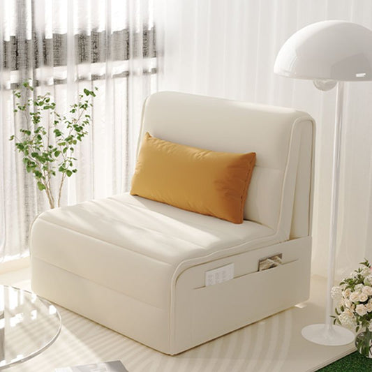 Pillow Back Convertible Sofa with Storage Glam Fabric Sofa Bed Clearhalo 'furn' 'furn_futons' 'Furniture' 'Futons & Daybeds' 'Futons' 'Living Room Furniture' 1200x1200_8d1f5278-e876-485a-8e84-b83c3025030c