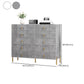Contemporary Glam Double Dresser Wood Storage Chest Dresser for Home Office