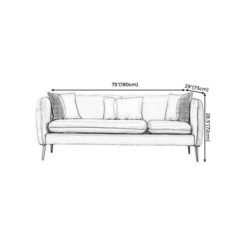 Contemporary Faux Leather Square Arm Sofa with Tight Back for Apartment Clearhalo 'furn' 'furn_sofas' 'Furniture' 'Living Room Furniture' 'Sofa' 'sofas' 1200x1200_8d2128c2-fbc3-4333-9178-dda29723bcea