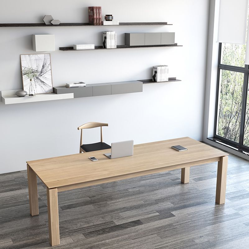 Rectangle Pine Wood Table for Restaurant Modern Dining Table with 4 Legs in Nature Clearhalo ' dining_table' 'Dining Tables & Seating' 'Dining Tables' 'furn' 'furn_dining_table' 'Furniture' 'furniture_dining_table' 'Kitchen & Dining Furniture' 'kitchen&dining_furn' 'kitchen' 'kitchen_dining_table' 1200x1200_8d22156e-2e02-41b2-97e6-364692f6574c