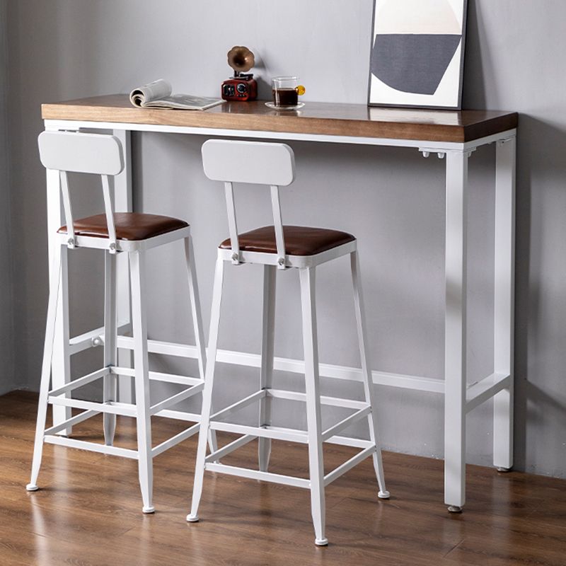 1/3 pezzi tavolo da pub in legno massiccio in stile moderno con sgabelli alti