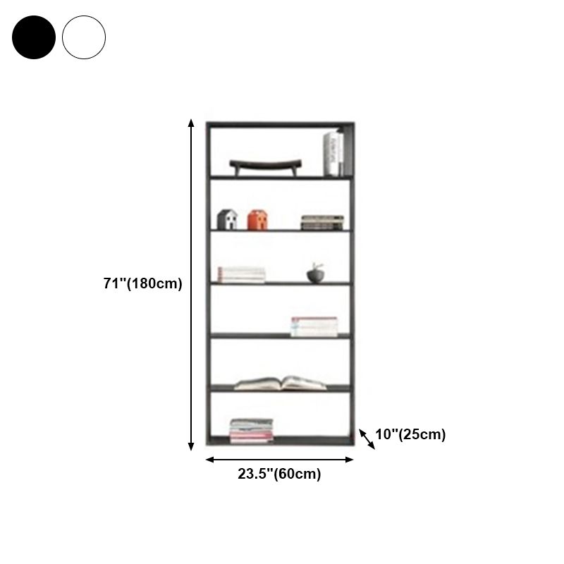 Metal Bookcase Minimalist Book Shelf with Rectangular Shelves Clearhalo 'Bookcases' 'furn' 'furn_bookcases' 'Furniture' 'furniture_bookcases' 'kitchen' 'kitchen_bookcases' 'Living Room Furniture' 'Office Furniture' 1200x1200_8d2416fd-36d9-4f98-9420-2fd6c8c055d2