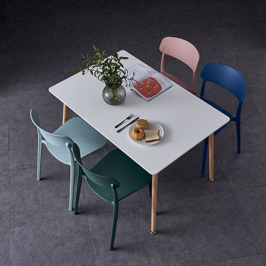 Contemporary Style Plastic Dining Chairs Open Back Dining Side Chairs for Kitchen Clearhalo ' kitchen&dining_furn' 'Dining Chairs' 'Dining Tables & Seating' 'dining_chair' 'furn' 'furn_dining_chair' 'Furniture' 'furniture_dining_chair' 'Kitchen & Dining Furniture' 'kitchen' 1200x1200_8d24ad5c-90ac-4ba2-beba-8ac836d09a85