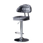 Industrial Metal Adjustable Swivel Barstool Patio Bar Stool with Cushion
