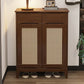 40.15" Tall 2/3 - Door Accent Cabinet Rubberwood Cabinet in Brown/Natural Clearhalo 'Cabinets & Chests' 'cabinets_chests' 'furn' 'furn_cabinets_chests' 'Furniture' 'Living Room Furniture' 1200x1200_8d250e7c-d397-4ac9-ba99-3d998b74f56e