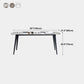 Sintered Stone Top Dining Table Rectangle Table with Metal 4 Legs for Restaurant Clearhalo 'Dining Tables & Seating' 'Dining Tables' 'dining_table' 'furn' 'furn_dining_table' 'Furniture' 'furniture_dining_table' 'Kitchen & Dining Furniture' 'kitchen' 'kitchen_dining_table' 1200x1200_8d277639-af71-4b6d-b864-e628366e9675
