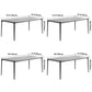 Metal Modern Rectangle Table Sintered Stone Table for Dining Room and Kitchen Clearhalo ' dining_table' 'Dining Tables & Seating' 'Dining Tables' 'Furniture' 'furniture_dining_table' 'Kitchen & Dining Furniture' 'kitchen&dining_furn' 'kitchen' 'kitchen_dining_table' 1200x1200_8d27ee37-0728-44c0-84e9-6e3e49a64b39