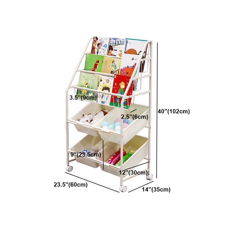 Contemporary Style Bookcase Open Back Bookshelf for Office and Home Clearhalo 'Bookcases' 'furn' 'furn_bookcases' 'Furniture' 'furniture_bookcases' 'Office Furniture' 1200x1200_8d2a4469-eba5-48c5-8562-690170ba55c0