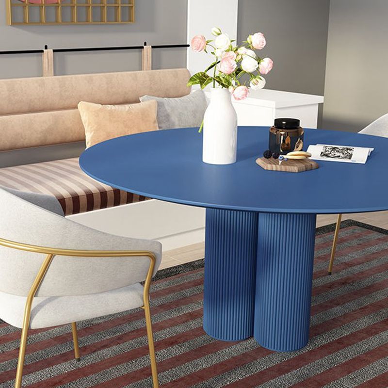 Modern Round Top Dinette Table Solid Wood Base Dining Table for Restaurant Clearhalo 'Dining Tables & Seating' 'Dining Tables' 'dining_table' 'furn' 'furn_dining_table' 'Furniture' 'furniture_dining_table' 'Kitchen & Dining Furniture' 'kitchen' 'kitchen_dining_table' 1200x1200_8d2f04eb-89f1-47a3-bb8c-9e3cf6fa950d