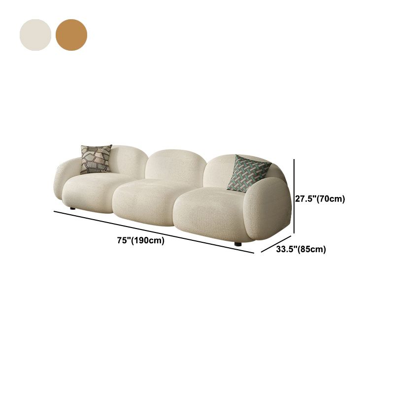 Vierkante arm bank moderne stijl faux leer en wol standaard bank