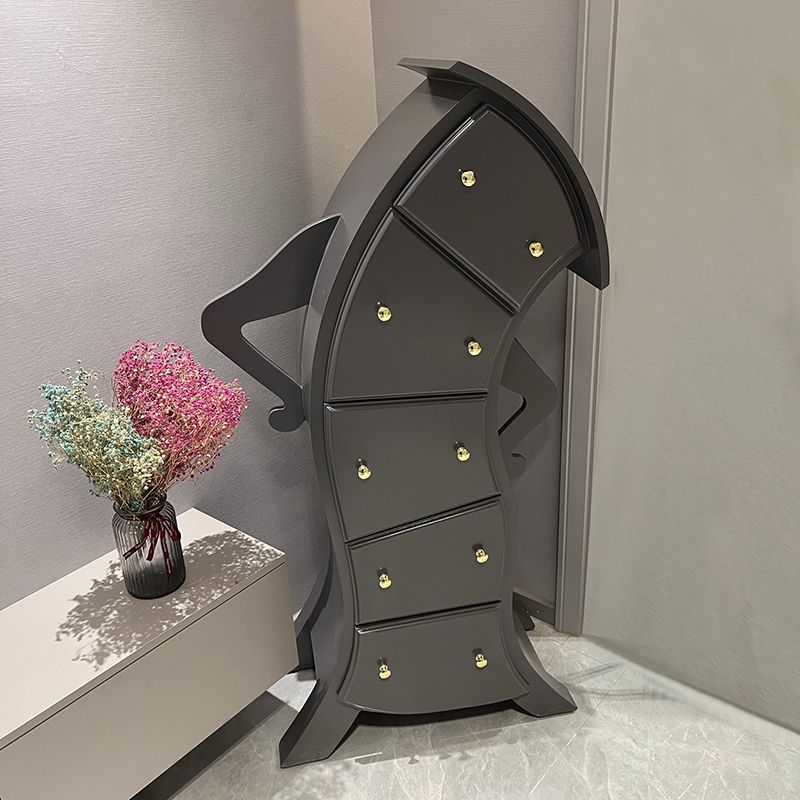 Ultra-Modern Lingerie Chest Birch Vertical Storage Chest Dresser for Bedroom