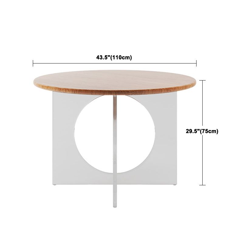 Modern 1/2/3/4/5 Pieces Dining Set Round Wood Dining Table for Dining Room Clearhalo 'Dining Room Sets' 'Dining Tables & Seating' 'dining_room_set' 'furn' 'furn_dining_room_set' 'Furniture' 'Kitchen & Dining Furniture' 1200x1200_8d33c418-048f-4e51-aea5-81ec5d4d011c
