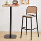 Backrest Bar And Counter Stool Antique Rattan Home Modern Minimalist Leisure High Chair Clearhalo 'Bar Furniture' 'Bar Stools' 'bar_stools' 'furn' 'furn_bar_stools' 'furniture_bar_stools' 'Kitchen & Dining Furniture' 'kitchen&dining_furn' 'kitchen' 'kitchen_furn' Furniture' 1200x1200_8d35a7d0-ce67-44a0-8d0c-5dfaf13f237f