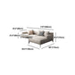 Faux Leather and Cotton Blend Recessed Arm Furniture Sectionals in Beige Clearhalo 'furn' 'furn_sectionals' 'Furniture' 'Living Room Furniture' 'Sectionals' 1200x1200_8d35ee03-dae9-4304-a589-754b40bc40e8