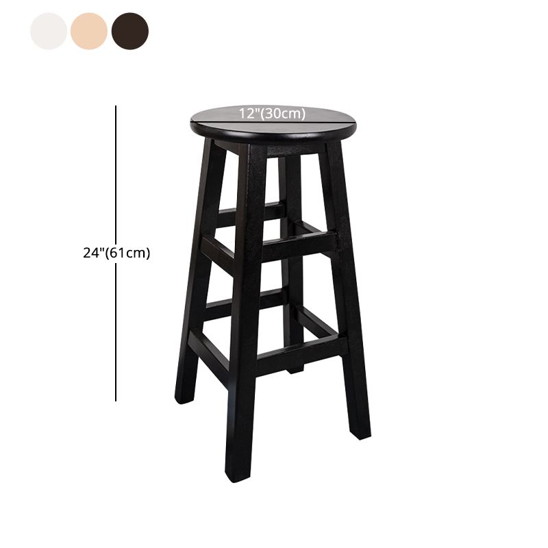Modern Armless Backless Counter Stool Wood Household Bar Stool with Pedal Clearhalo 'Bar Furniture' 'Bar Stools' 'bar_stools' 'furn' 'furn_bar_stools' 'furniture_bar_stools' 'Kitchen & Dining Furniture' 'kitchen&dining_furn' 'kitchen' 'kitchen_furn' Furniture' 1200x1200_8d377368-2a35-42a4-bc04-36652f4cbc33