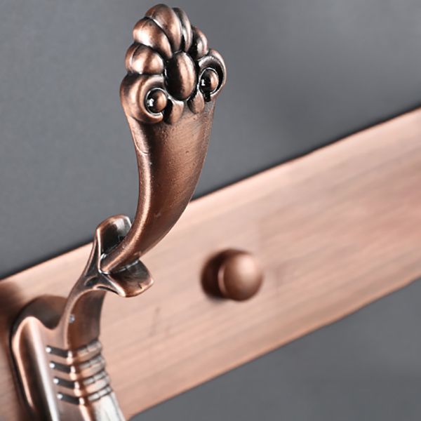 Pastilla de pelaje de pared enmarcada con metal de colgilla moderna con ganchos