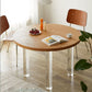 Pine and Acrylic Round Dining Table Modern Natural Dinner Table Kitchen Home Clearhalo 'Dining Tables & Seating' 'Dining Tables' 'dining_table' 'furn' 'furn_dining_table' 'Furniture' 'furniture_dining_table' 'Kitchen & Dining Furniture' 'kitchen' 'kitchen_dining_table' 1200x1200_8d39b3c6-4e7d-4828-83bb-94962b8a3166