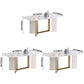 Metal Modern Rectangle Dining Table High Gloss White Sintered Stone Table for Dining Room Clearhalo ' dining_table' 'Dining Tables & Seating' 'Dining Tables' 'furn' 'furn_dining_table' 'Furniture' 'furniture_dining_table' 'Kitchen & Dining Furniture' 'kitchen&dining_furn' 'kitchen' 'kitchen_dining_table' 1200x1200_8d39eed8-7c0e-420b-9d6b-06a5de89bb93