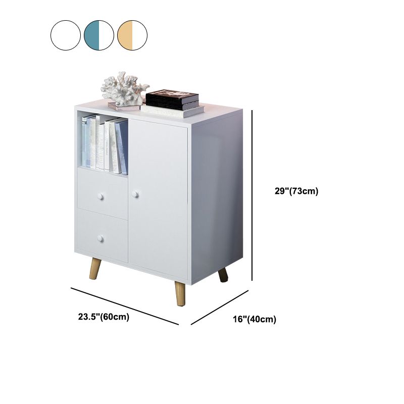 Wooden Accent Cabinet with Drawers Contemporary Side Cabinet