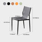 Industrial PU Leather Dining Chairs Solid Back Chair for Home Use