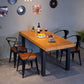 Rectangle Solid Wood Top Dining Table Industrial Iron Legs Dining Table Clearhalo 'Dining Tables & Seating' 'Dining Tables' 'dining_table' 'furn' 'furn_dining_table' 'Furniture' 'Kitchen & Dining Furniture' 1200x1200_8d3b915f-50d6-41e2-a6f4-10dd9e39d001