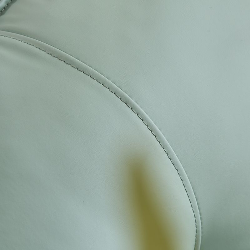 Contemporary Bonded Leather Standard Recliner in Orange/Green