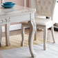 White Color Rectangle Marble Fixed Dinner Table with 4 Legs for Dining Room