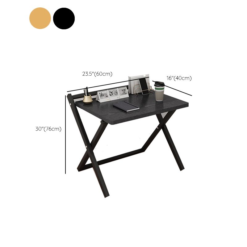 Bureau à domicile pliant contemporain RecTangular Steel Base Writing Desk